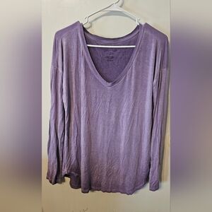 American Eagle Outfitters Purple Long Sleeve Relaxed Sweatshirt